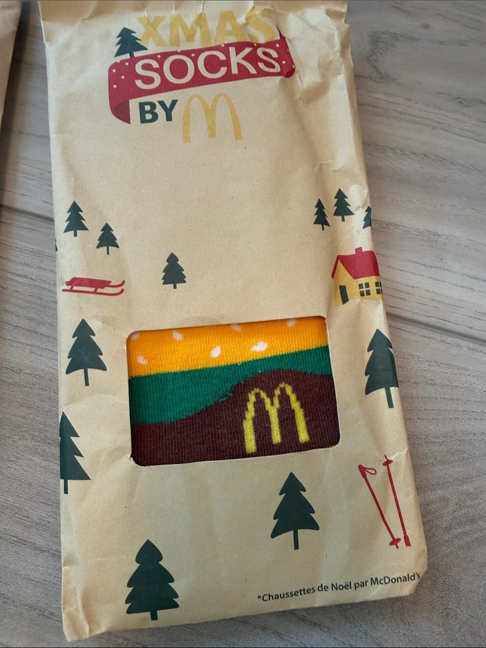 McDonald's Purple & Green Holiday Crew Socks - Festive Pack